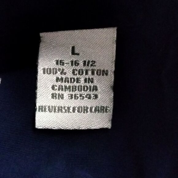 Pre-owned. "Van Heusen" men's casual button up shirt - Picture 6 of 7